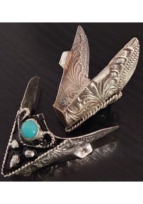 PUNTAS PARA BOTAS DE PERLA TURQUESA PEQUEÑA 2