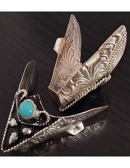 PUNTE PER STIVALI PICCOLE CON PERLA TURCHESE