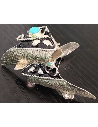 PUNTAS PARA BOTAS DE PERLA TURQUESA PEQUEÑA