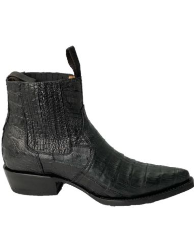 copy of LUIS ANKLE ELASTIC BOOTS BLACK GENUINE PYTHON SKIN