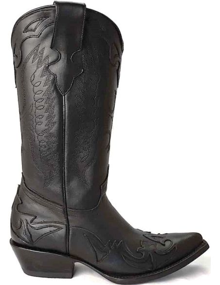 JUAREZ BLACK COWHIDE LADY