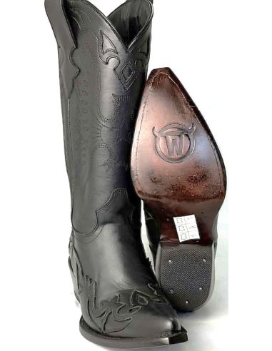 JUAREZ BLACK COWHIDE LADY