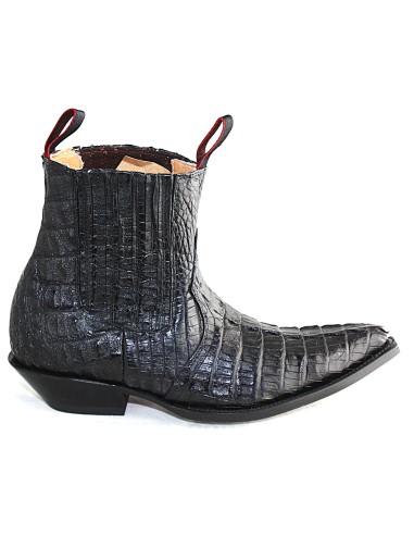 LUIS CROCODILE QUEUE NOIR HOMME GOWEST SANTIAG