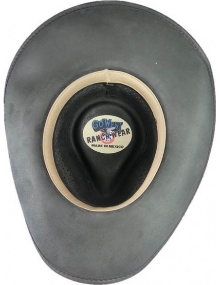 CAPPELLO IN PELLE NERA ANGELES