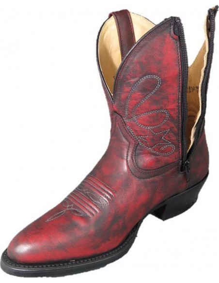 STELLA ZIPPEE ROUGE VIEILLI FEMME GOWEST SANTIAG