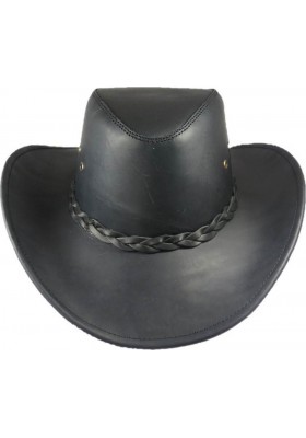 CAPPELLO FRISCO IN PELLE NERA