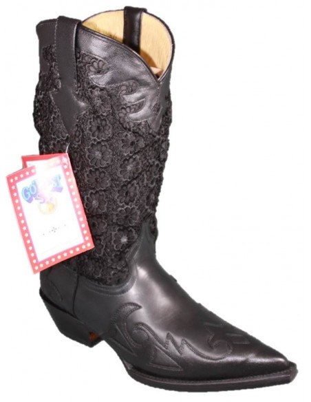 CHARMING BLACK BLACK LACE