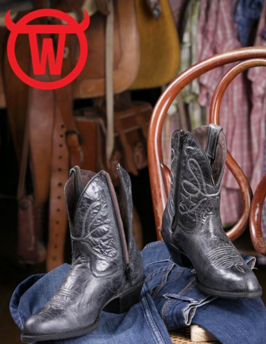 Women's Collection - Gowest Santiag Boots : MARGOT CRAZY BROWN AND PYTHON  INLAYS , LADY JUAREZ BLACK SILVER 139FXB , LADY JUAREZ BLACK
